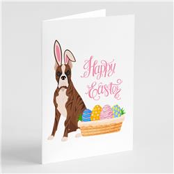 5 x 7 in. Red Brindle Boxer Easter Greeting Cards & Envelopes, Pack of 8