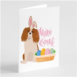5 x 7 in. Blenheim Cavalier Spaniel Easter Greeting Cards & Envelopes, Pack of 8