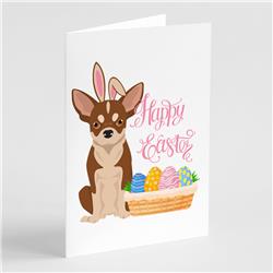 5 x 7 in. Red & White Chihuahua Easter Greeting Cards & Envelopes, Pack of 8