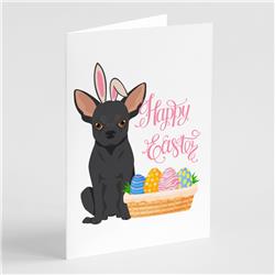 5 x 7 in. Black Chihuahua Easter Greeting Cards & Envelopes, Pack of 8