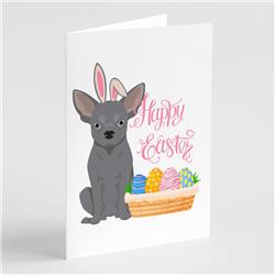 5 x 7 in. Blue Chihuahua Easter Greeting Cards & Envelopes, Pack of 8