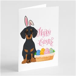 5 x 7 in. Black & Tan Dachshund Easter Greeting Cards & Envelopes, Pack of 8