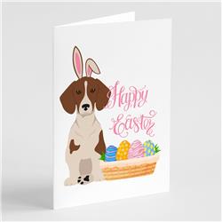 5 x 7 in. Red Piebald Dachshund Easter Greeting Cards & Envelopes, Pack of 8