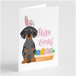 5 x 7 in. Black Dapple Dachshund Easter Greeting Cards & Envelopes, Pack of 8
