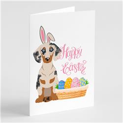 5 x 7 in. Cream Dapple Dachshund Easter Greeting Cards & Envelopes, Pack of 8