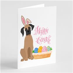 5 x 7 in. Fawn Great Dane Easter Greeting Cards & Envelopes, Pack of 8