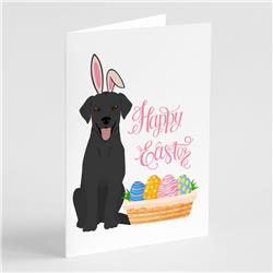 5 x 7 in. Black Labrador Retriever Easter Greeting Cards & Envelopes, Pack of 8
