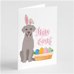 5 x 7 in. Gray Labrador Retriever Easter Greeting Cards & Envelopes, Pack of 8