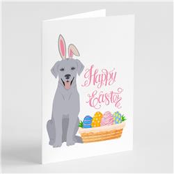 5 x 7 in. Silver Labrador Retriever Easter Greeting Cards & Envelopes, Pack of 8