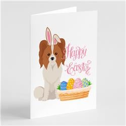 5 x 7 in. Red & White Papillon Easter Greeting Cards & Envelopes, Pack of 8