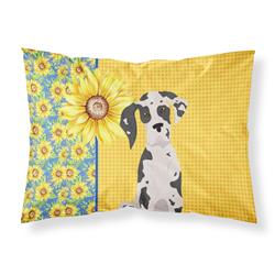 20.5 x 30 in. Summer Sunflowers Harlequin Great Dane Fabric Standard Pillowcase