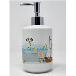 7.25 x 3.5 in. Dalmatian Ceramic Soap Dispenser