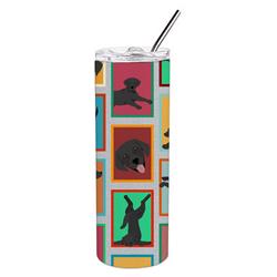 Picture of Carolines Treasures MLM1093TBL20 20 oz  Lots of Black Labrador Retriever Stainless Steel Skinny Tumbler