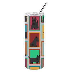 Picture of Carolines Treasures MLM1109TBL20 20 oz  Lots of Scottish Terrier Stainless Steel Skinny Tumbler