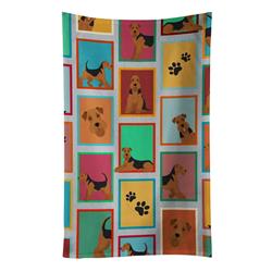25 x 15 in. Unisex Lots of Airedale Terrier Kitchen Towel