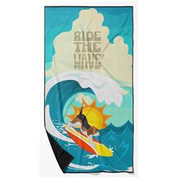 60 x 30 in. Unisex Surfer Dog Beagle Premium Beach Towel