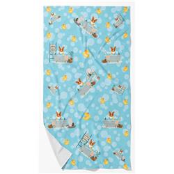 42 x 24 in. Unisex Corgi in Bathtub Bath Towel - Large