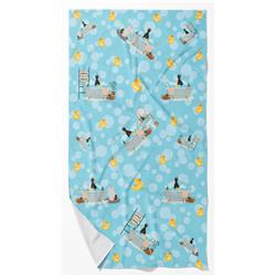 42 x 24 in. Unisex Black & Tan Doberman Pinscher Bath Towel - Large