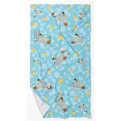 42 x 24 in. Unisex Cream Pekingese Bath Towel - Large