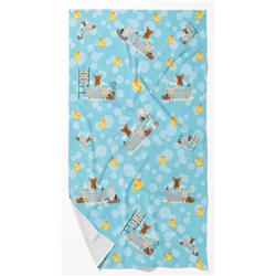 42 x 24 in. Unisex Red Chihuahua Bath Towel - Large