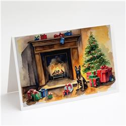 DAC1252GCA7P 5 x 7 in. Belgian Malinois Christmas Greeting Cards & Envelopes - Pack of 8