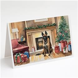 DAC1253GCA7P 5 x 7 in. Belgian Malinois Christmas Greeting Cards & Envelopes - Pack of 8