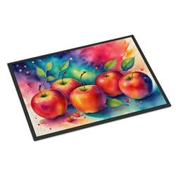 18 x 27 in. Unisex Colorful Apples Doormat