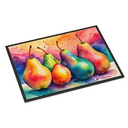 18 x 27 in. Unisex Colorful Pears Doormat