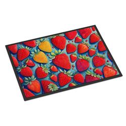 18 x 27 in. Unisex Colorful Strawberries Doormat