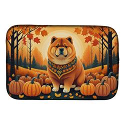 DAC1037DDM 21 x 14 in. Chow Chow Fall Dish Drying Mat