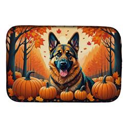DAC1048DDM 21 x 14 in. German Shepherd Fall Dish Drying Mat
