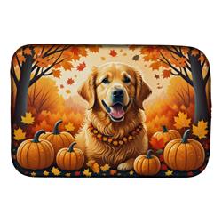 DAC1049DDM 21 x 14 in. Golden Retriever Fall Dish Drying Mat