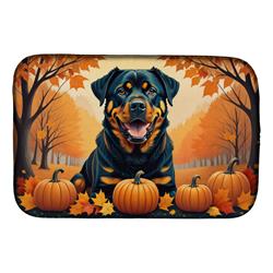 DAC1067DDM 21 x 14 in. Rottweiler Fall Dish Drying Mat