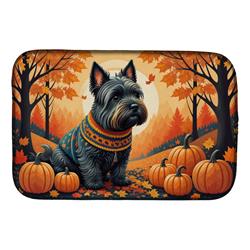 DAC1069DDM 21 x 14 in. Scottish Terrier Fall Dish Drying Mat