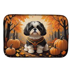 DAC1073DDM 21 x 14 in. Shih Tzu Fall Dish Drying Mat