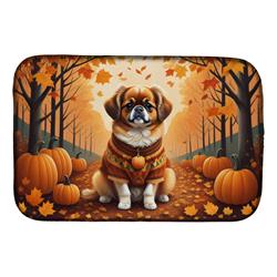DAC1076DDM 21 x 14 in. Tibetan Spaniel Fall Dish Drying Mat