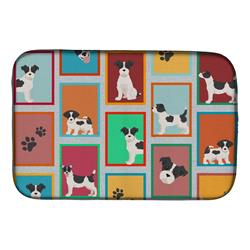 Picture of Carolines Treasures MLM1113DDM 21 x 14 in. Unisex Lots of Jack Russell Terrier Dish Drying Mat