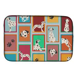 Picture of Carolines Treasures MLM1119DDM 21 x 14 in. Lots of Dalmatian Dish Drying Mat