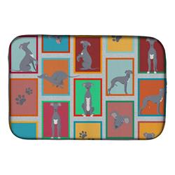Picture of Carolines Treasures MLM1130DDM 21 x 14 in. Lots of Italian Greyhound Dish Drying Mat