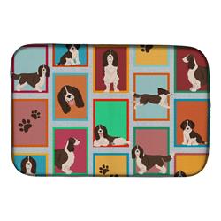 Picture of Carolines Treasures MLM1162DDM 21 x 14 in. Unisex Lots of Liver English Springer Spaniel Dish Drying Mat