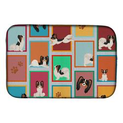 Picture of Carolines Treasures MLM1168DDM 21 x 14 in. Lots of Tricolor Papillon Dish Drying Mat