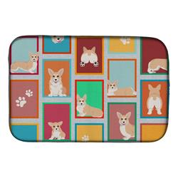 Picture of Carolines Treasures MLM1173DDM 21 x 14 in. Unisex Lots of Fawn Pembroke Corgi Dish Drying Mat