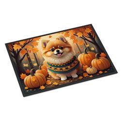 18 x 27 in. Unisex Pomeranian Fall Doormat