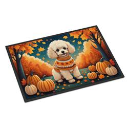 18 x 27 in. Unisex Poodle Fall Doormat