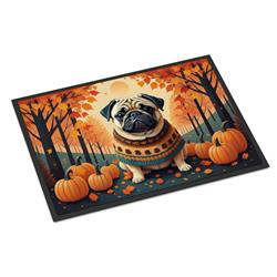18 x 27 in. Unisex Fawn Pug Fall Doormat