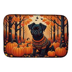 DAC1001DDM 21 x 14 in. Affenpinscher Fall Dish Drying Mat