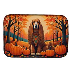 DAC1002DDM 21 x 14 in. Afghan Hound Fall Dish Drying Mat