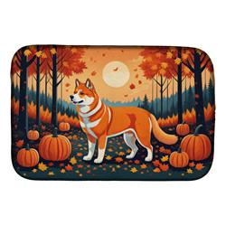 21 x 14 in. Unisex Akita Fall Dish Drying Mat