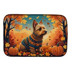 DAC1010DDM 21 x 14 in. Australian Terrier Terrier Fall Dish Drying Mat
