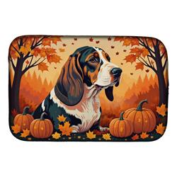 DAC1013DDM 21 x 14 in. Basset Hound Fall Dish Drying Mat